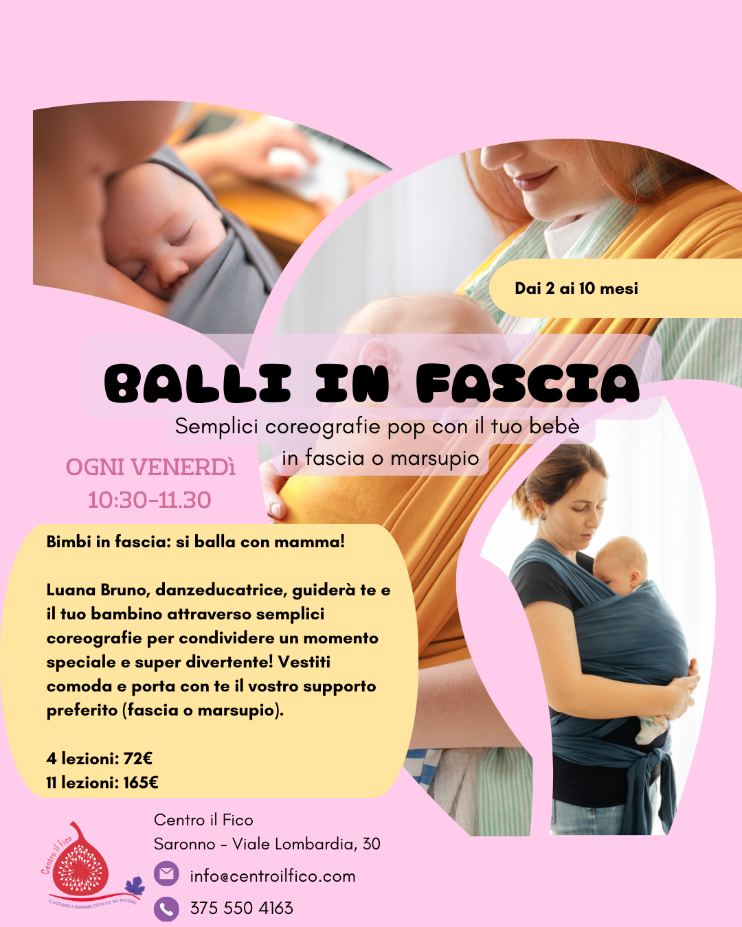 Balli in fascia (bambini dai 2 ai 10 mesi)